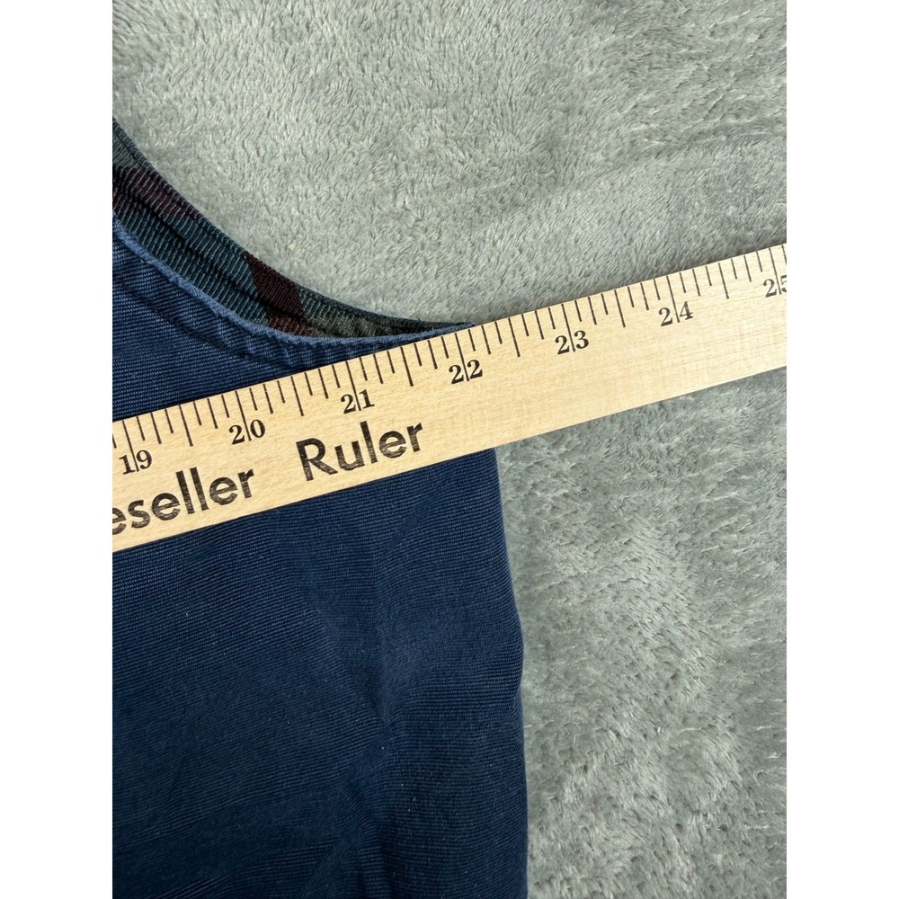 Wrangler Premium Outerwear Vest Men's L Blue Plaid Lined Western Ranch - Picture 3 of 5